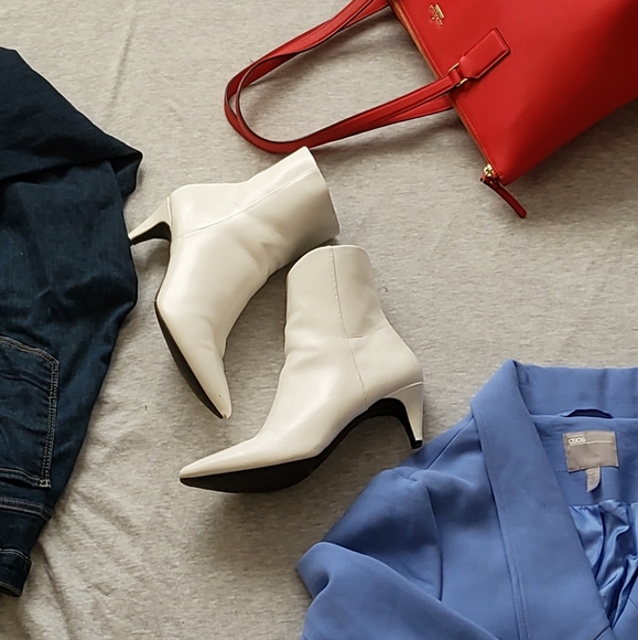 payless white booties